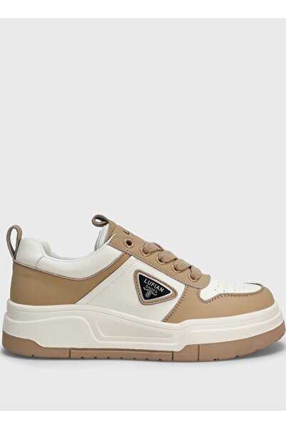 Kocamanlar Ayakkabı Lufian 122230018 Jennıfer Sneaker Unisex Leather Sports Shoes Beige