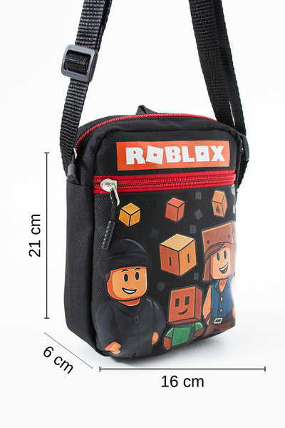 Sona Park Roblox Children's Shoulder Bag – 3 Compartments – Waterproof Fabric (21×16×6 cm)