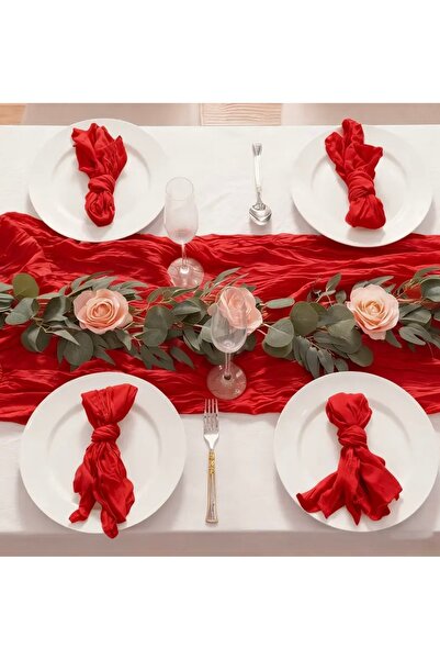 bliss store Red Bohemian Runner, Valentine's Day, Anniversary, New Year's Organization Concept