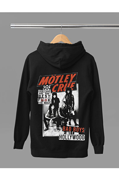 MAGORS SWEATSHIRT ROCK CU GLUGĂ, CU MÂNECĂ LUNGĂ, IMPRIMAT MÖTLEY CRUE, cu că...