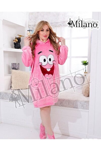 Blue Sapphire Kadın disney kapüşonlu battaniye pijama takımı standart beden