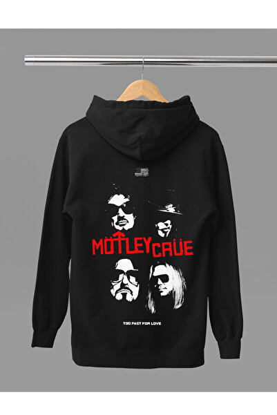MAGORS SWEATSHIRT ROCK CU GLUGĂ, CU MÂNECĂ LUNGĂ, IMPRIMAT MÖTLEY CRUE, cu că...