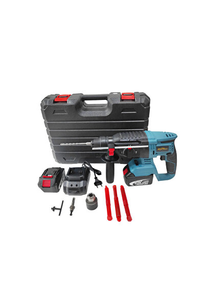 DDT Ciocan Rotopercutor Cu 2 Acumulatori, Mustang, 21 V, 4 Ah, 1.9 J, 1150 Rpm