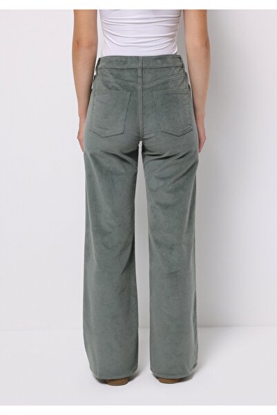 Colin's Berry Fit High Waist Wide Leg Women's Green Pants