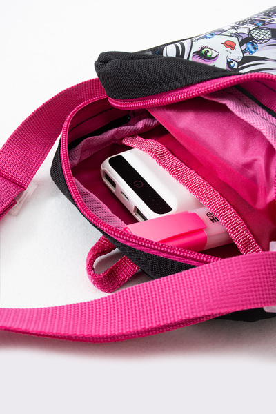 Sona Park Monster High Draculaura Children's Shoulder Bag – 3 Compartments – Waterproof Fabric (21×16×6 cm)