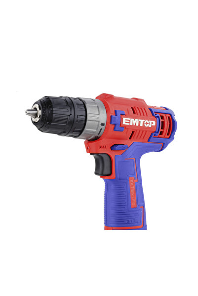 EMTOP Impact Drill and Screwdriver, 12V, 1 Battery 1.5Ah, USB-C Charging, 20Nm