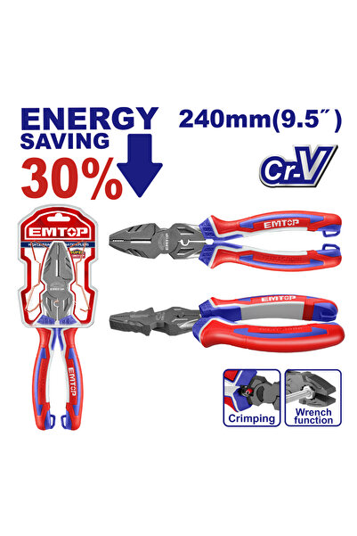 EMTOP Clește combinat cu efect de pârghie, 30% economie de energie