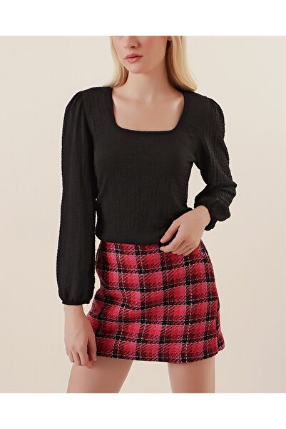 Modamorfo 0442 Μακρυμάνικη Μπλούζα - Μαύρη