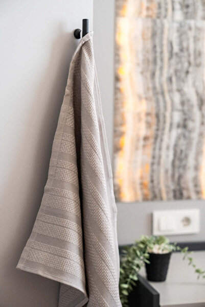 OKRA HOME NAIA GRİ, %100 PAMUK, 2’Lİ MUTFAK HAVLUSU SETİ