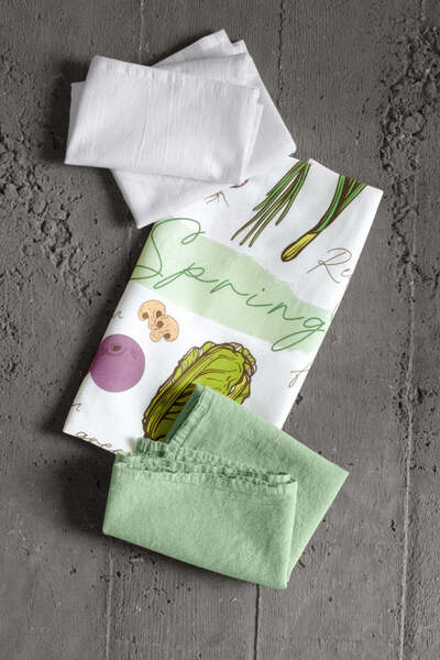 OKRA HOME SPRING, %100 PAMUK, 3’LÜ KURULAMA BEZİ