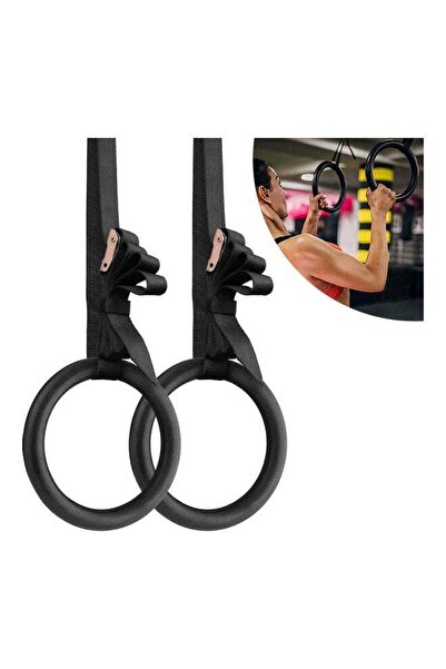 DOMEET حلقات جمباز ABS عامة مع حزام قابل للتعديل