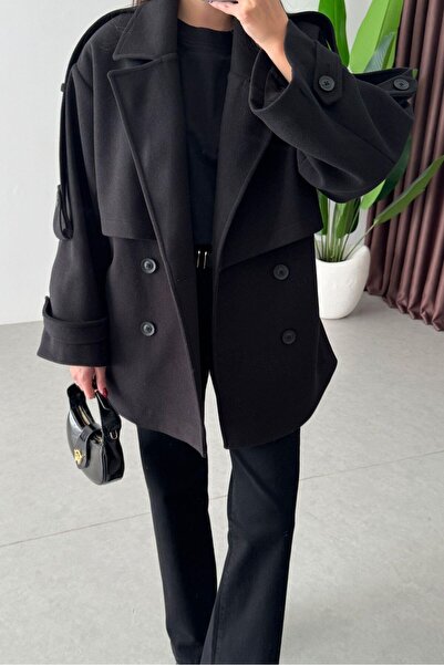 MEECY Belted Oversized Imported Zr Model Cashmere Coat