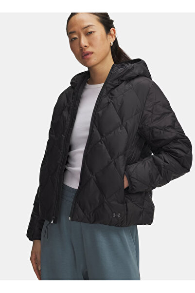 Under Armour 6008818-001-Legend Down Jacket Siyah Düz Kadın Mont