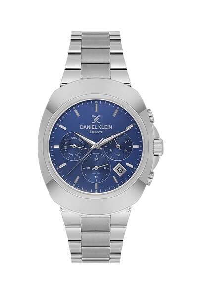 Daniel Klein ساعة رجالية حصرية من الفولاذ المقاوم للصدأ باللون الفضي DK.1.142...