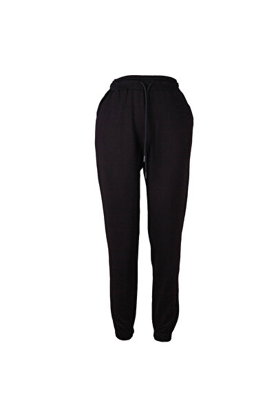 trender Modal Paça Elasticated Black Women's Sweatpants 2022