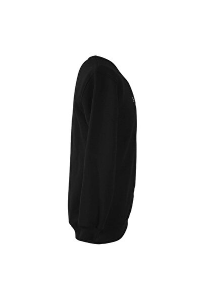 trender 0 Collar 3 Thread Black Men's Sweatshirt State Print