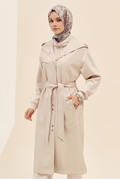 Alvina Belted Faux Leather Vest 45962