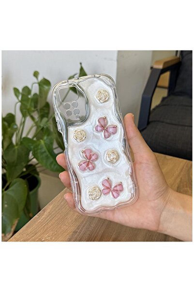 Zebana Xiaomi Redmi 10 Compatible Case Floral Silicone Case Rose Gold