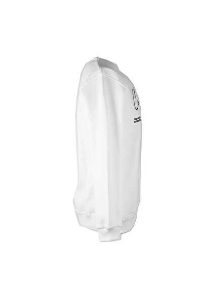 trender 0 Collar 3 Thread Ecru Men's Sweatshirt Country Print