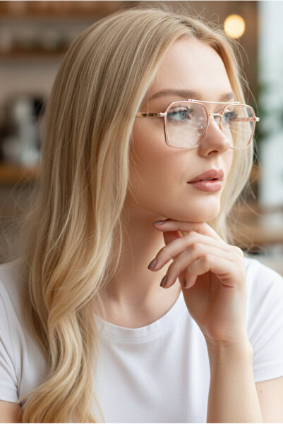 BluePepper Midas Mavi Işık Korumalı Şık Gözlük Ekran Gözlüğü Zamansız Model C...