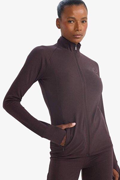 DeFacto εφαρμοστό Ζακέτα με λεπτή εφαρμογή ψηλός λαιμός με μαλακό χνούδι εσωτερικά G4087AX25AU