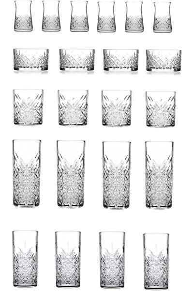 Yıldızan Su Bardağı Seti Takımı - 22 Prç. Bardak Çeyiz Seti Takımı 1785618004...