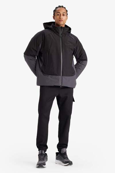 DeFacto Water Repellent Regular Fit K Hooded Zippered Windproof Coat E9486Ax25Wn