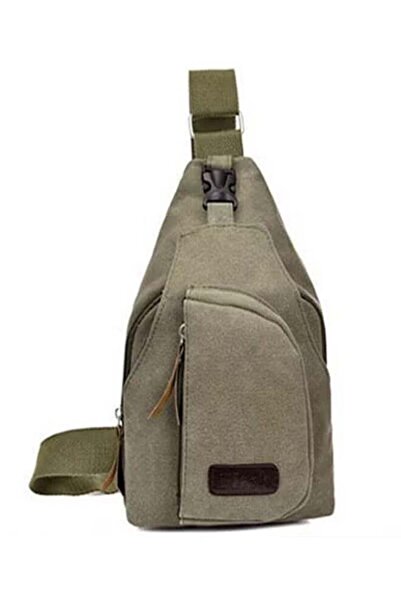 DOMEET Canvas Sling Bag - Small Crossbody Backpack, Shoulder Casual Daypack Rucksack for Men Women Travelin