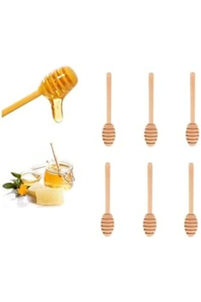 STOREMAX Modashine Wooden Honey Spoon 6 Pcs Polymix 1171935