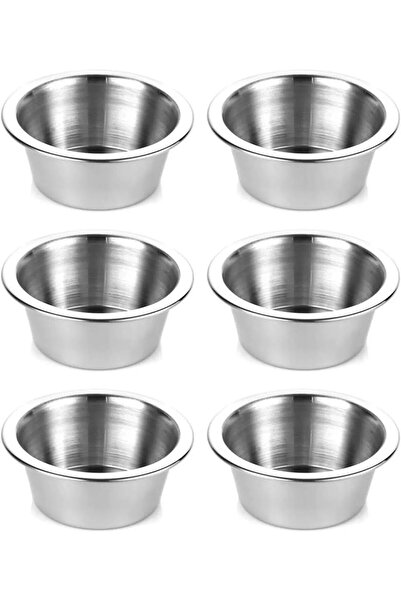 STOREMAX Kt HOME Sosluk 6 Lı Paslanmaz Çelik Mini Kase Lokumluk Reçellik Çere...