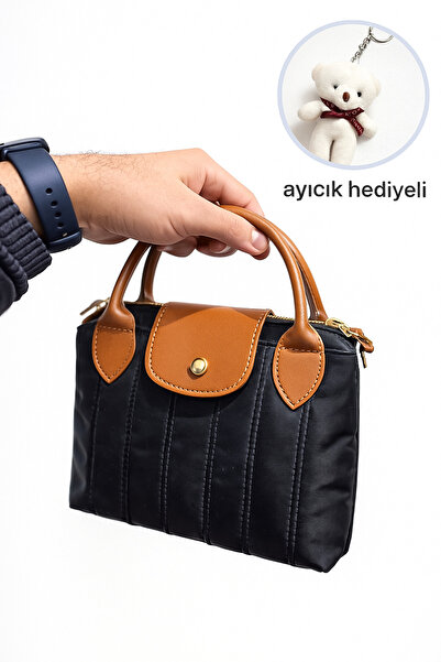 ateş3434 حقيبة يد وكتف صغيرة الحجم بمقبض من الجلد الصناعي للنساء (مع هدية دمي...