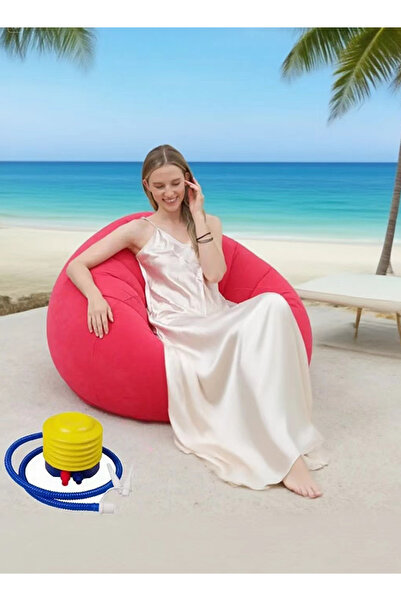 Generic Inflatable sofa single-person air chair outdoor courtyard leisure chair plush air chair