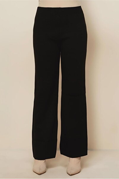 TRENDTESETTÜR Women's Black Knitwear Pants t 3844