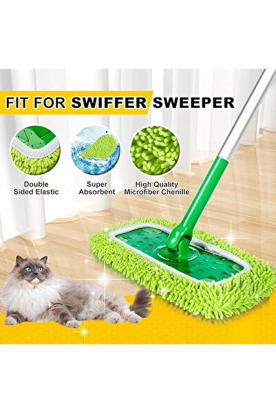 STOREMAX 40 cm Mikrofiber Makarna Başlığı – Renkli Temizlik Mop Bezi (Turuncu...