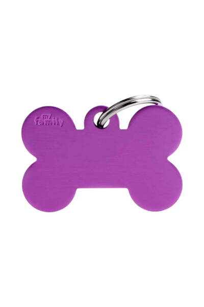 My Family Very Large Bone-Shaped Necklace - Purple