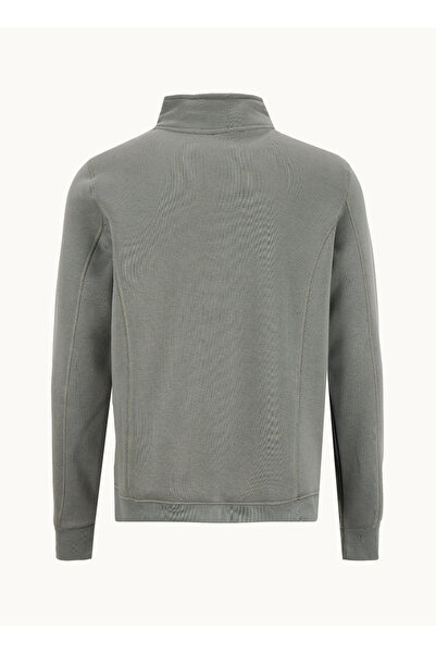 Lee Cooper Green Men's Mock Neck Regular Fit Sweatshirt 261 Lcm 241038 Ceaser Green