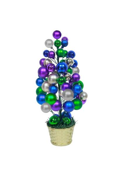 Crăciun Market Brad de Crăciun cu globuri multicolore