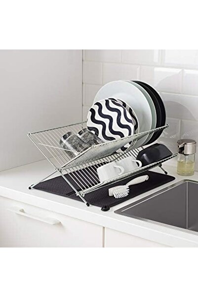 Yıldızan Trendzoom Nysköljd 44X36 cm Dark Gray Dish Drying Mat Cover Dark Gra...