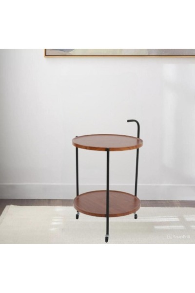 DEC13 A serving cart with a modern and distinctive design