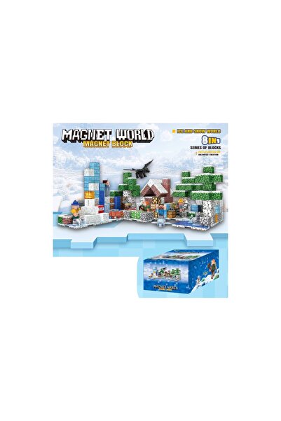 Toysea 8-in-1 Magnetic Building Blocks Set, Ice Snow World Series, Creative STEM Construction Toy for Kids