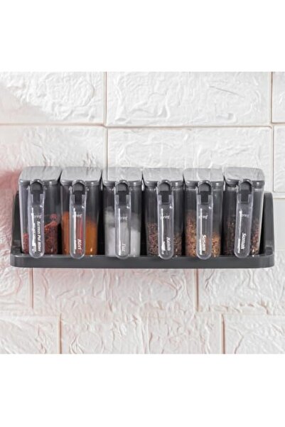 Yıldızan حاوية تخزين التوابل، 6 قطع، مع ملاعق، مع ملصقات 395519