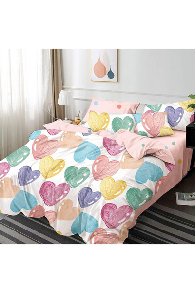 Patul Bubmac Finet Linen, Sulphur, Double Bed, 2 Persons, 6 Pieces