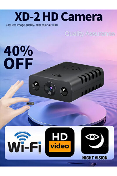 Electronic SPY كاميرا ويب لاسلكية مخفية بتقنية واي فاي - دقة 1080 بكسل عالية الوضوح، مزودة بمدخل صغير، مع كشف الحركة، ورؤية ليلية