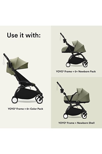 Stokke YOYO Cup Holder - Easy to Attach to Six Different Points on YOYO Stroller