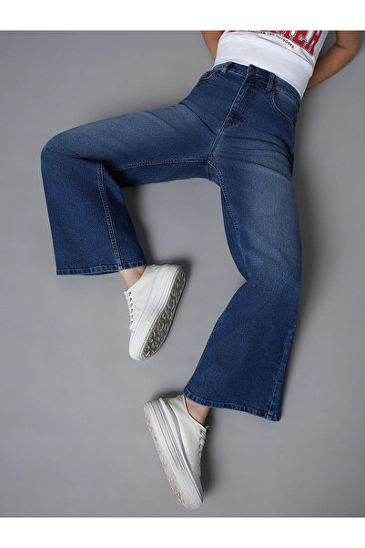 High Star By Styli Women Wide Leg High-Rise Stretchable Jeans