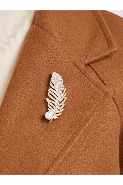 Styli بروش مزخرف على شكل ورقة شجر