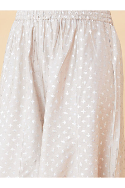 Globus By Styli Foil Print Wide Leg Palazzos