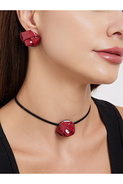 Styli Floral Chocker with Earrings Set