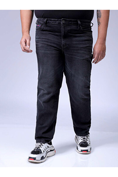 HardSoda By Styli Plus Size Men Regular Fit Black Jeans