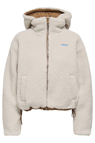 ONLY Women's / Girls' Beige Jacket Model Code: (15350542) Onlmarıa Rev Puffer Jacket Cc Otw